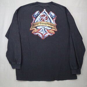 Vintage Orange County Choppers Shirt Mens XXL 2X‎ Long Sleeve Graphic Biker NY